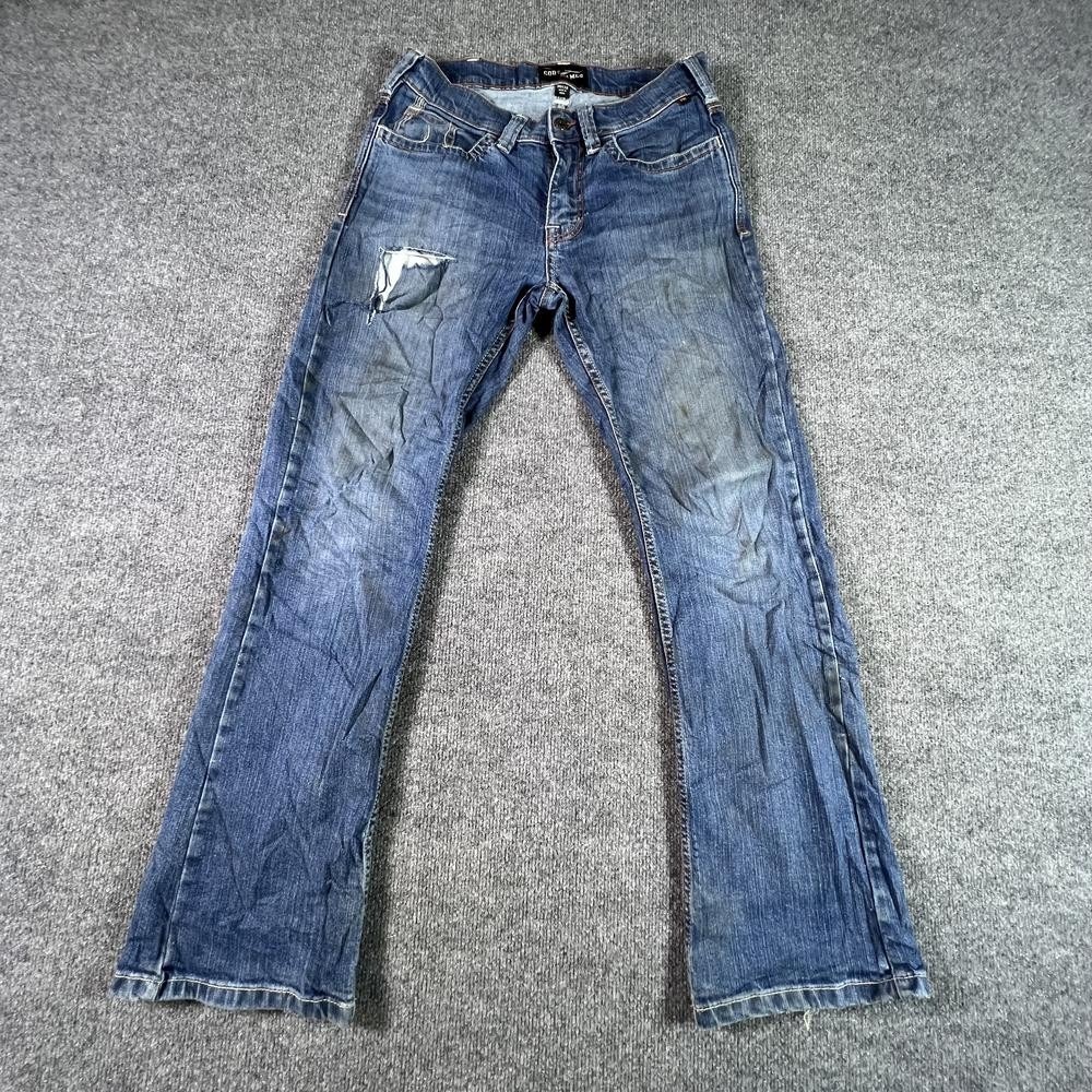 Cody James FR Bootcut Jeans Men's 30x32 Blue Cotton Denim Faded Workwear Stretch